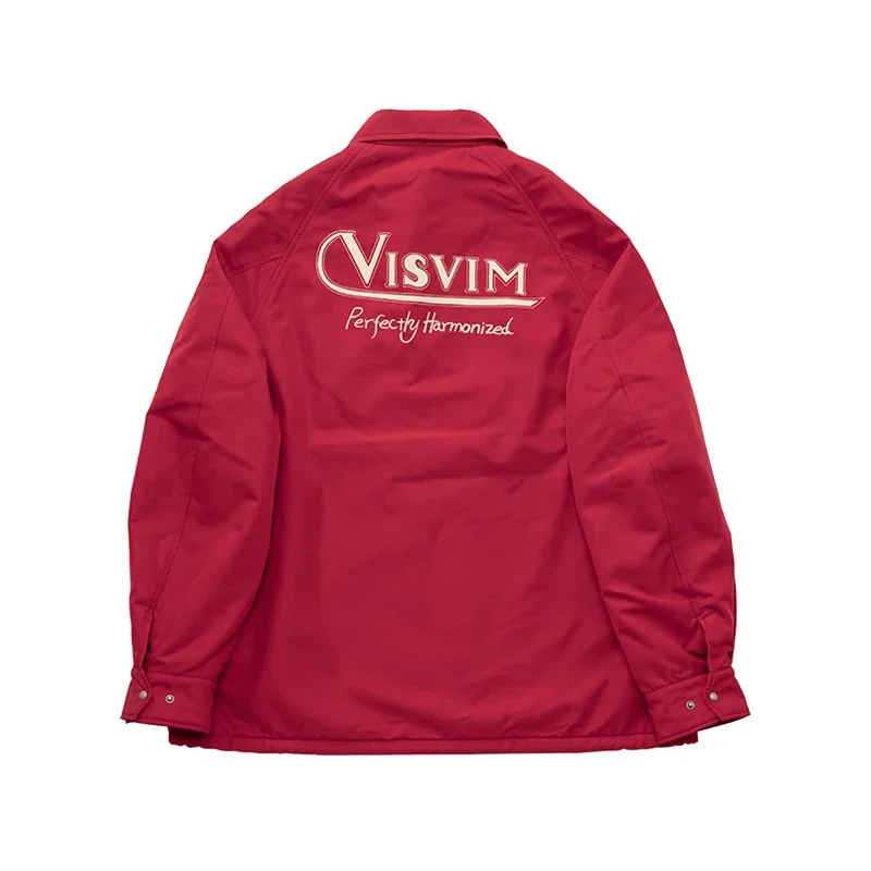 Новое поступление, плюшевая Толстая Свободная куртка с вышивкой VISVIM JKT 24SS Nakamura для мужчин, пальто