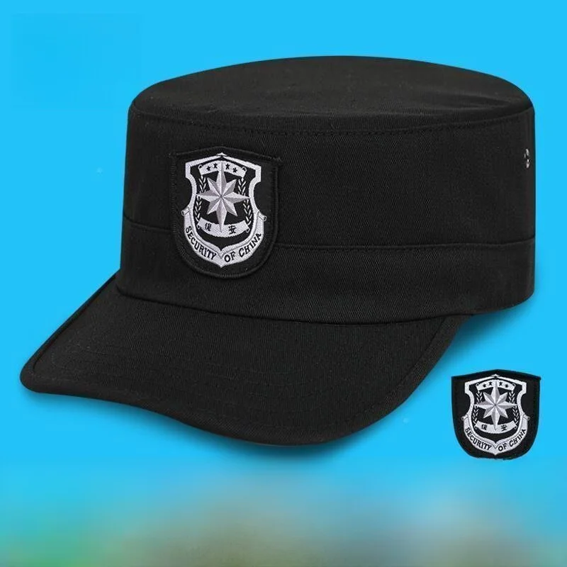 Thickened Adjustable New Style Security Guard Hat for Duty Training Gatekeeper Special Work Cap Premium Property Security