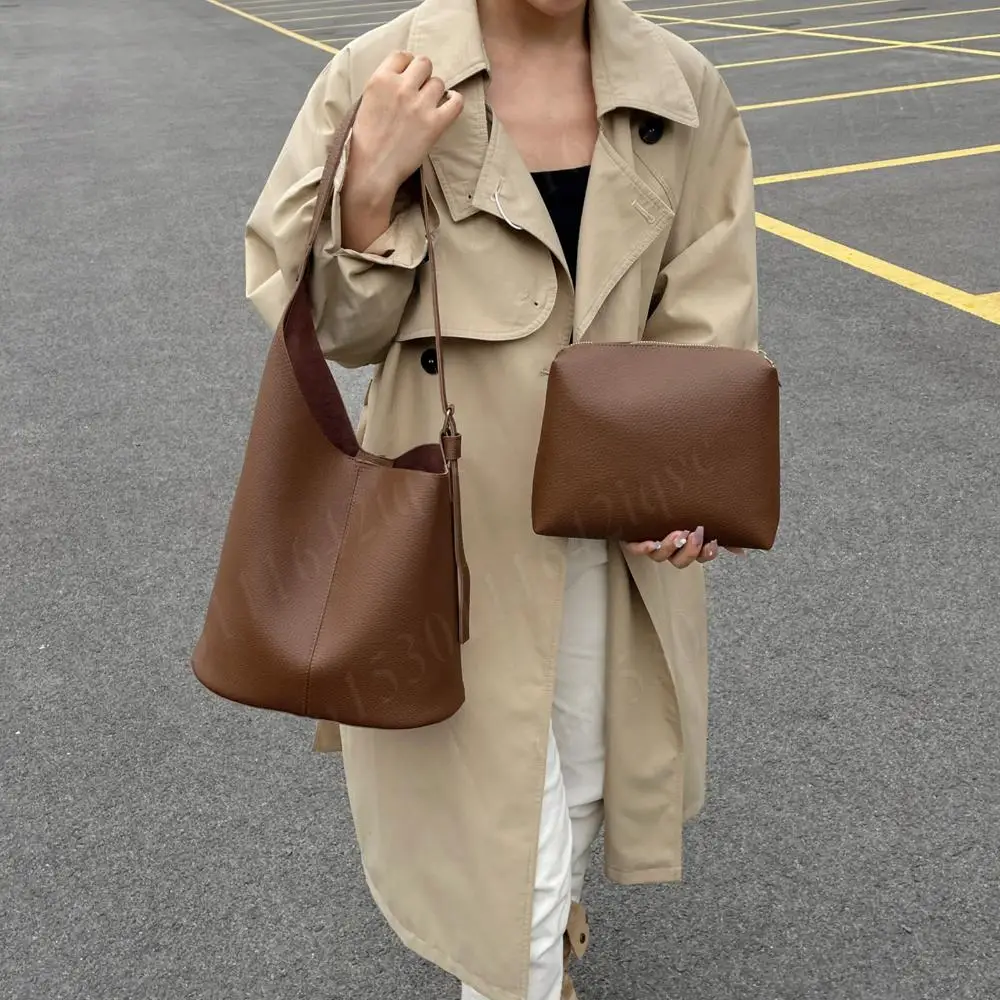 

Новая женская сумка через плечо из искусственной кожи с внутренней сумкой, модная сумка, повседневная сумка-хобо, большая роскошная дизайнерская сумка подмышками