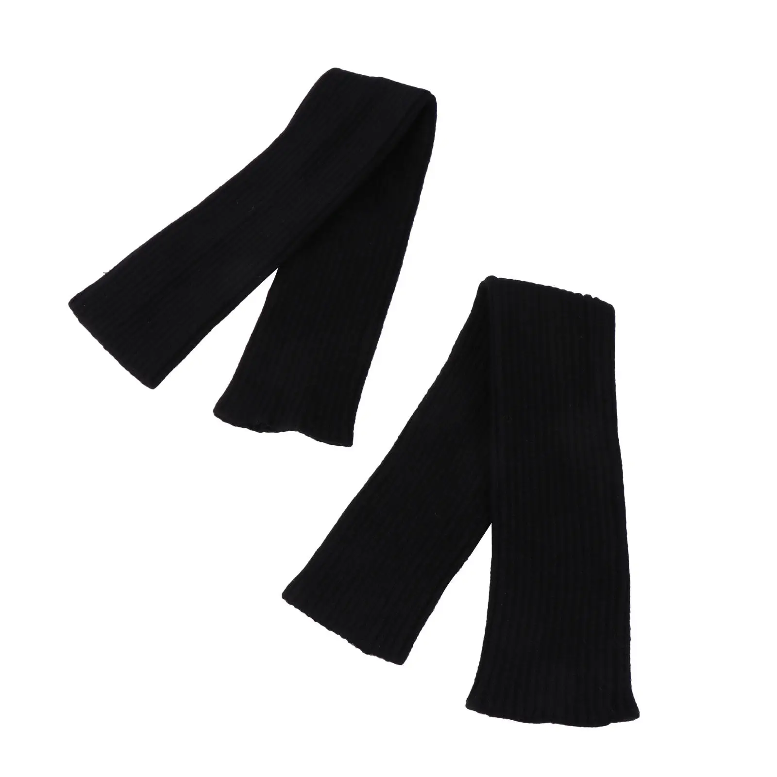 

1Pair Winter Warm Arm Sleeves Wool Knitted Thumb Hole Oversleeves Long Fingerless Gloves Women Cold Weather Sports