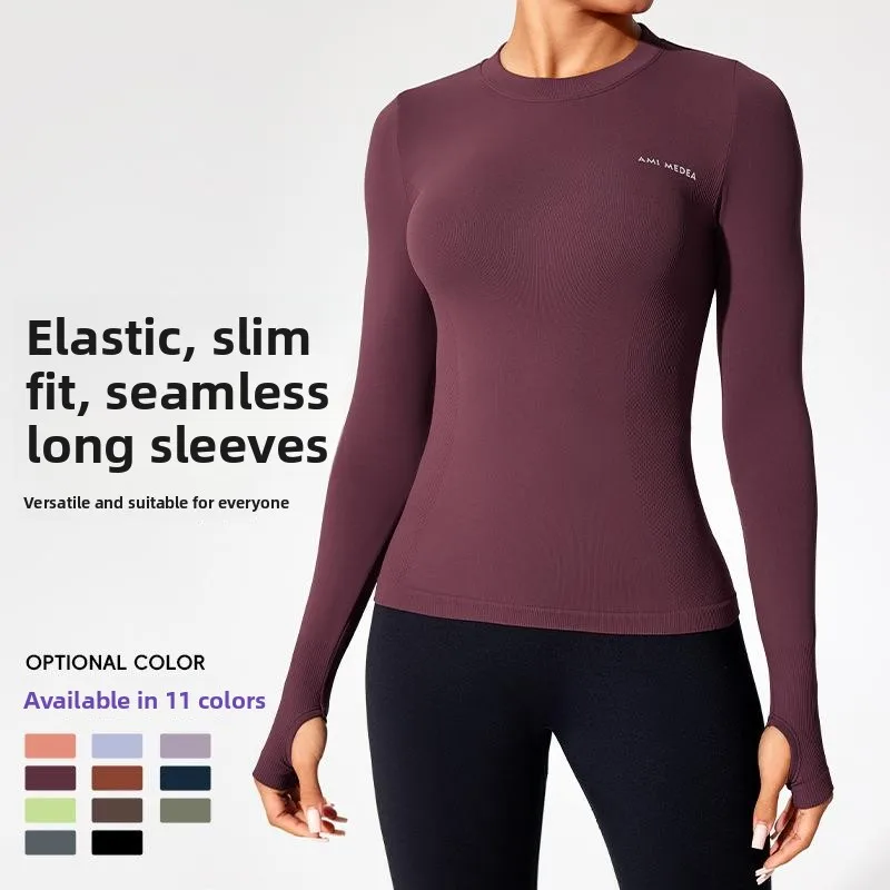 

Women's Slim Fit Sports T-irt Tight Long Sve Comfortable Breathable Casual irt for Middle-Aged And ly