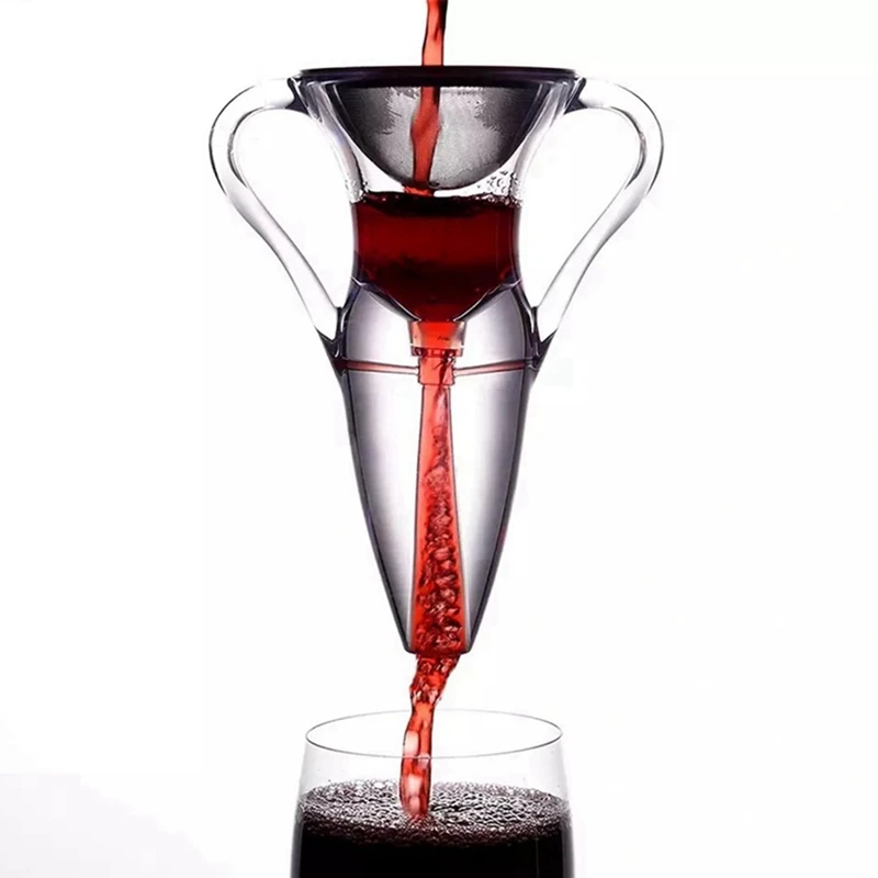 J1UL1N Wine Oxygen Pump Filter Magic Wine Decanter Wine Filter Wine Aerator Bar Tools