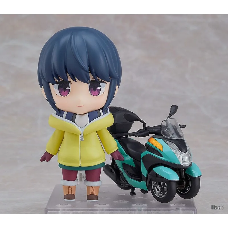 GSC Original NENDOROID LAID-BACK CAMP serie 1865 Shima Rin tres ruedas motocicleta edición Anime figura de acción modelo Juguetes