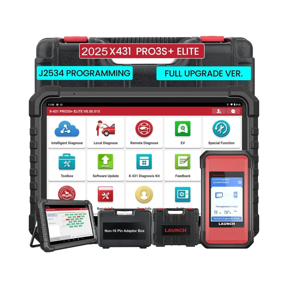

X431 PRO3S+ Elite 2025 All-in-One Bidirectional Diagnostic Tool HD Trucks Scan Topology Map 60+Services Online Coding