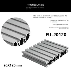 1PCS EU 20120 T-slot Profilo in alluminio Anodizzato Profilo estruso Telaio di stampa 3D Macchina per incidere Pannello Binario di scorrimento Banco di lavoro