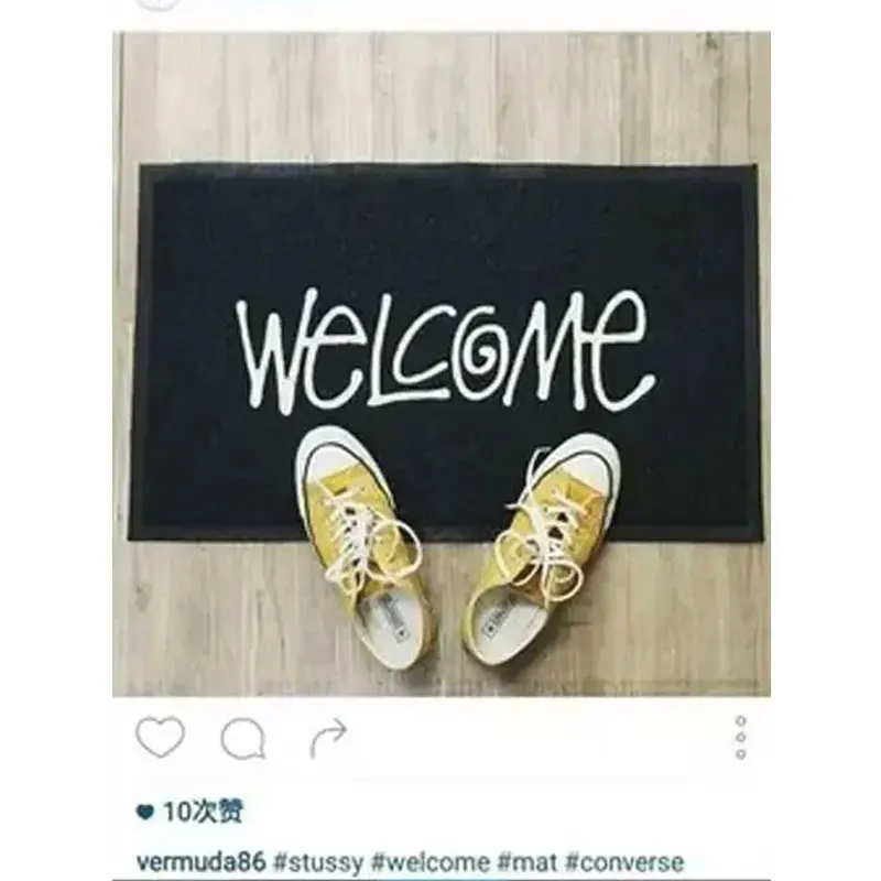 PVC Welcome Mat Replacement Insole Carpet, Entrance Door Mats Bathroom and Kitchen Mats, Home Decoration, Entryway Shoes Scraper