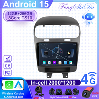 Android 15 For Dodge Journey Fiat Leap Freemont 2011 - 2020 Car Radio 5G wifi BT Multimedia Player Navigation Wifi GPS No 2din