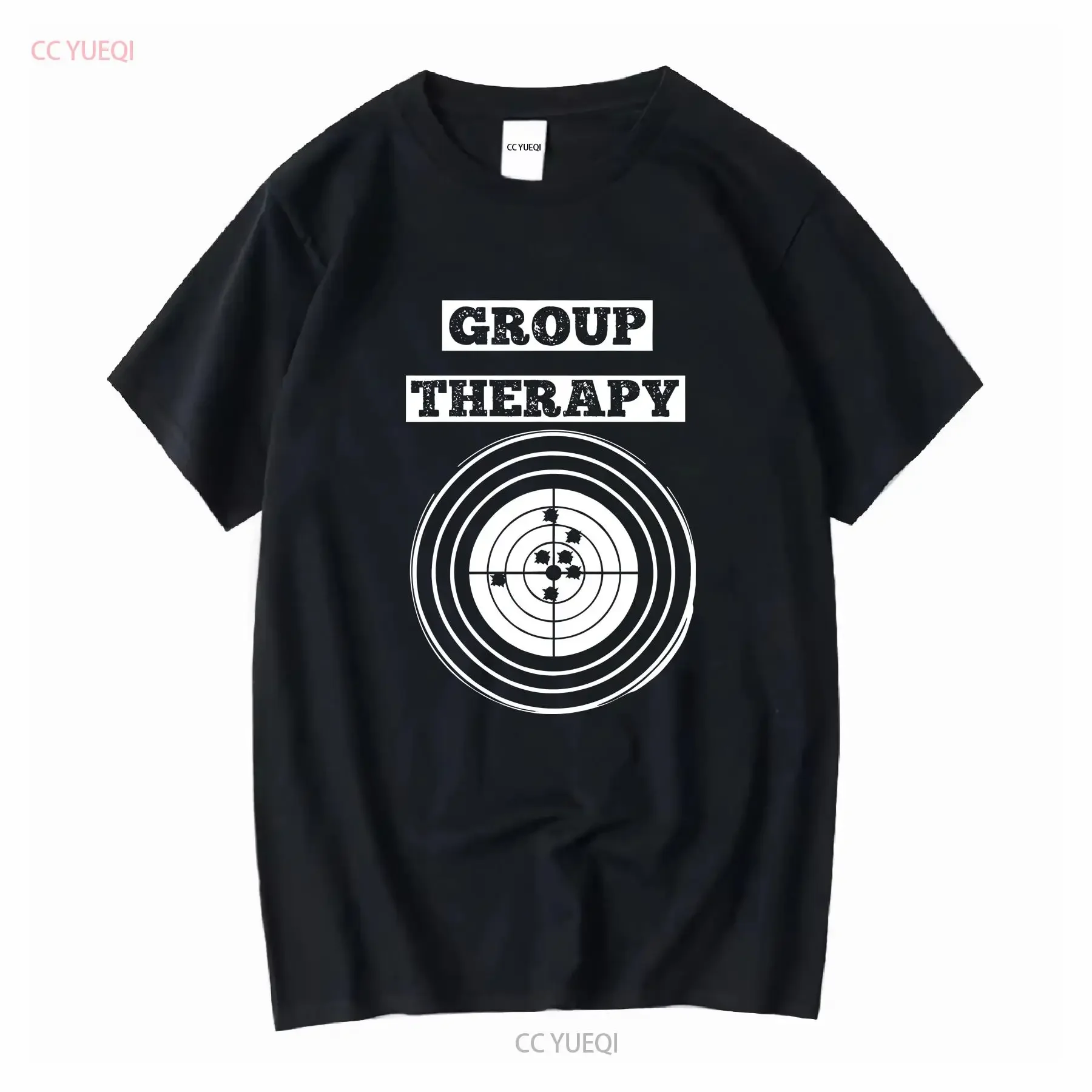 Group Therapy T Shirt 2nd Amendment Gun Laws Rights Shooting Range vintage Washed streetwear homme Top For Everyday Wear