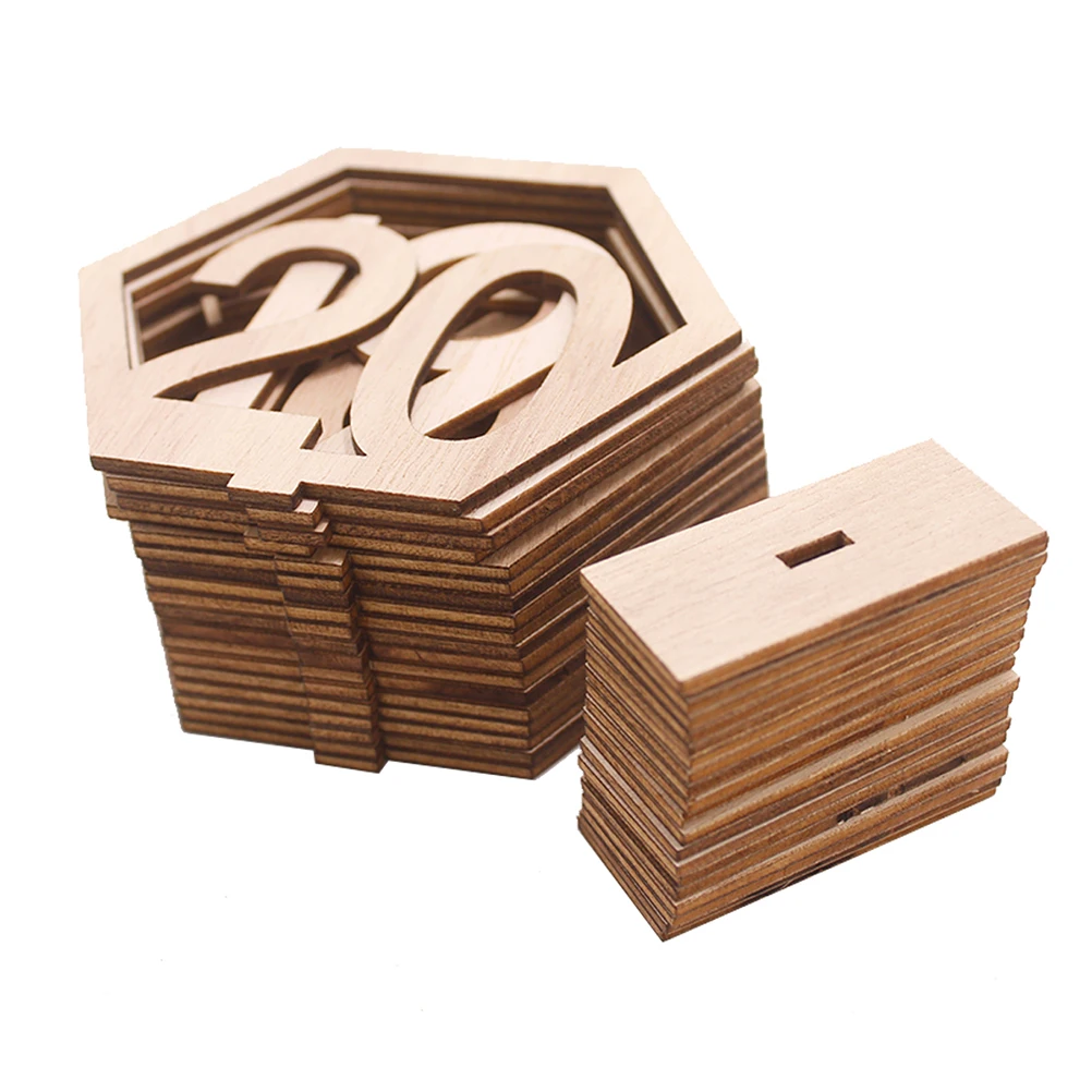 

20 Digital Seat Cards Precision Cut Smooth Edges Wedding Birthday Decor Stylish Table Numbers 1 20 Bamboo Holder