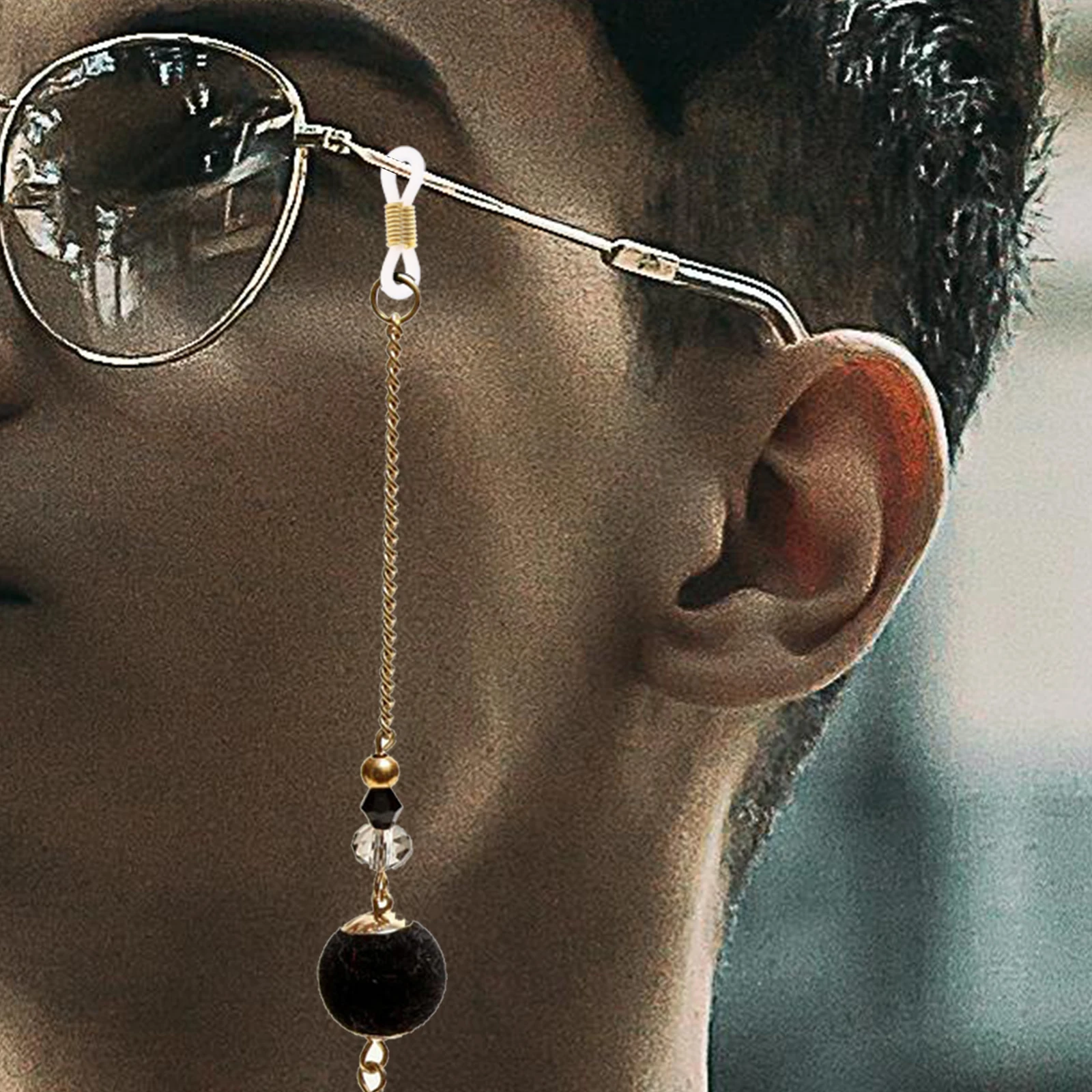 

100 pcs Glasses Chain Accessories Silicone Material Antislip Connectors Eyewear Retainer Jewelry Buckle Longlasting