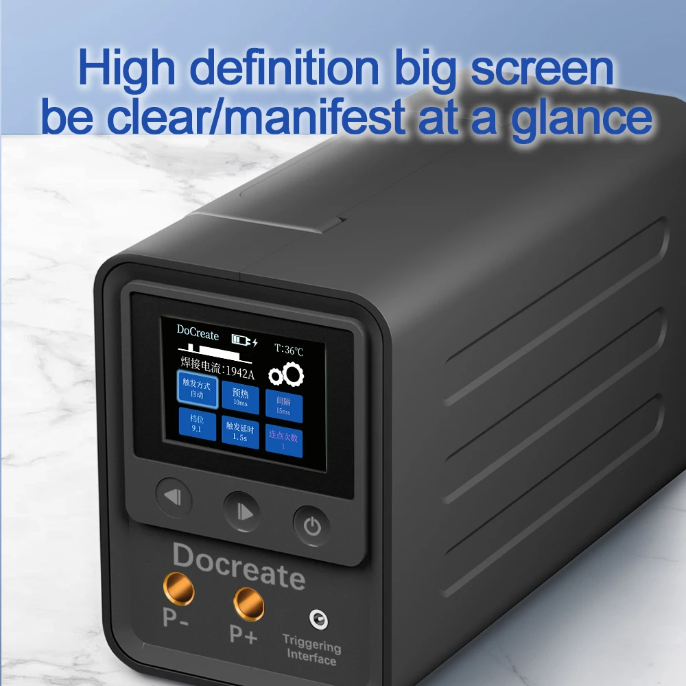 Manual/Electric 999 Gear Switch, Portable Super Capacitor LCD Digital Display Spot Welding Machine, Dual Pulse Welding Machine