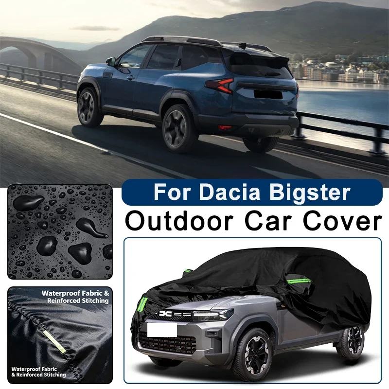 

Outdoor Car Cover Waterproof Dustproof UV Sun Protection, Full Car Protector Exterior Accessories For Dacia Bigster 2024-2026
