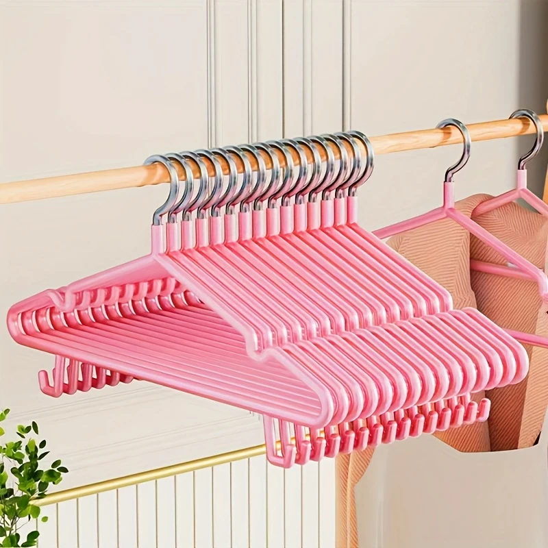 

10Pcs Metal Suit Coat Hangers Heavy Duty Clothes Hangers Metal Shirt Jacket Hanger with Round Notches for Dress