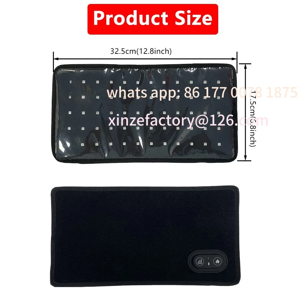 Customizable New 60Leds Wireless Red Light Therapy Belt for Arm Hand Waist Shoulder Leg 660nm&850nm