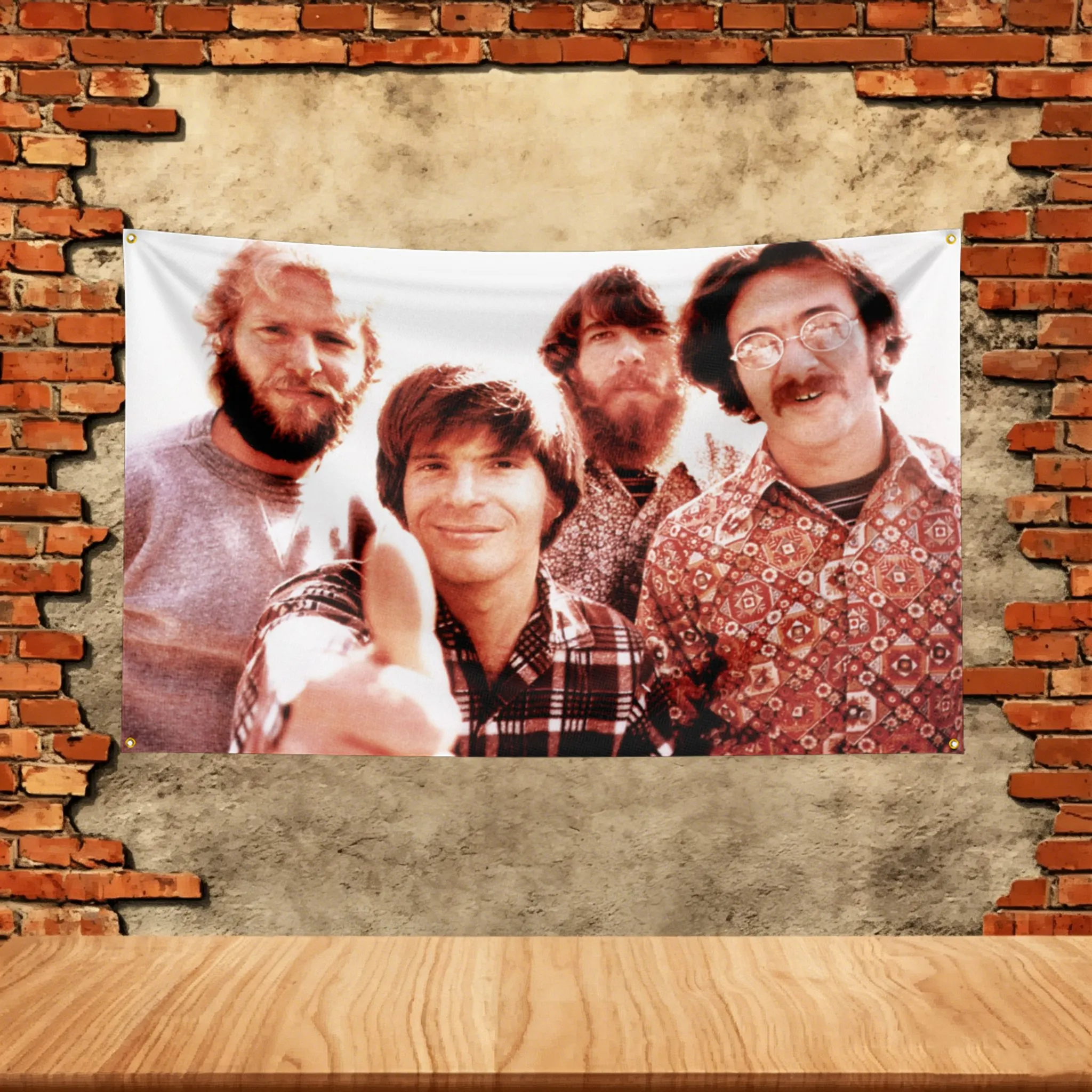 Music Band Flag  for Creedence Fans Banner Custom Image Garage Bedroom Living Room Dorm Wall Hanging Decor Tapestry