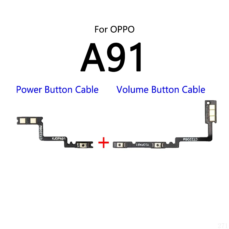 Power Button Switch Volume Mute Button On / Off Flex Cable For OPPO A91 4G