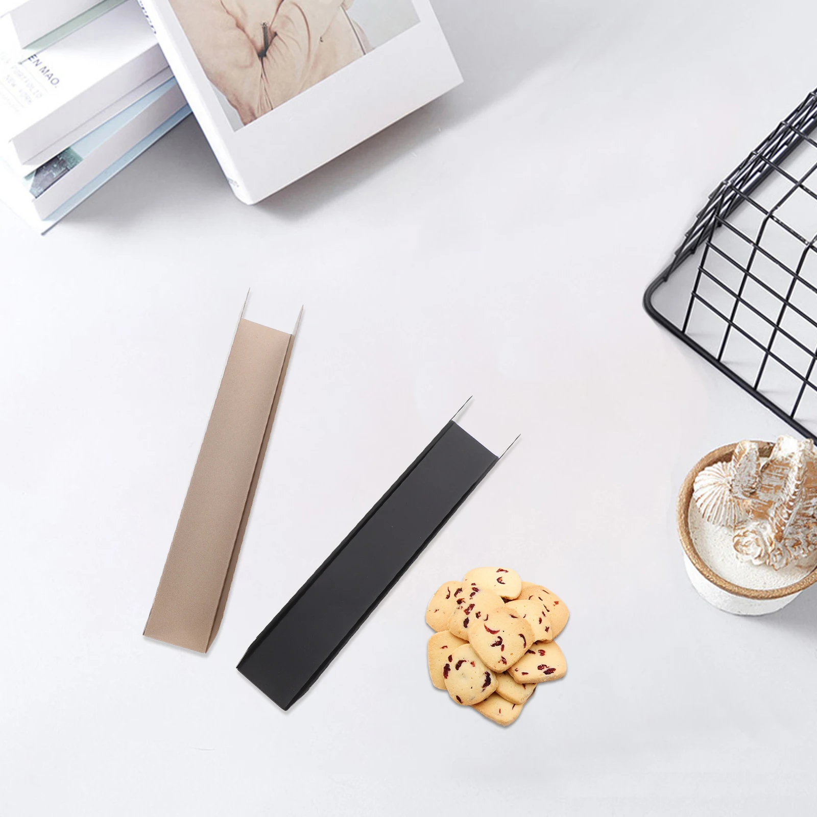 

2Pcs Cookie Mold U Shaped Biscuit Non stick Kitchen Baking Stencils Rectangle DIY Safe Food Grade Reusable Easy Clean