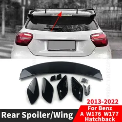 Body Kit Roof Rear Spoiler Wing GT For Mercedes W176 W177 Benz A Class A180 A200 A220 A250 A260 AMG A45 Hatchback 2013-2022 Tail