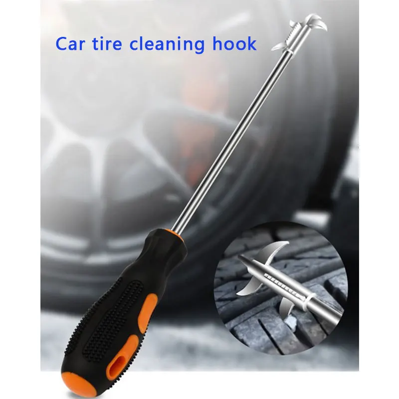 Car Motorcycle Tire Care Cleaning Hook Groove-Stones Cleaner Repair Tool