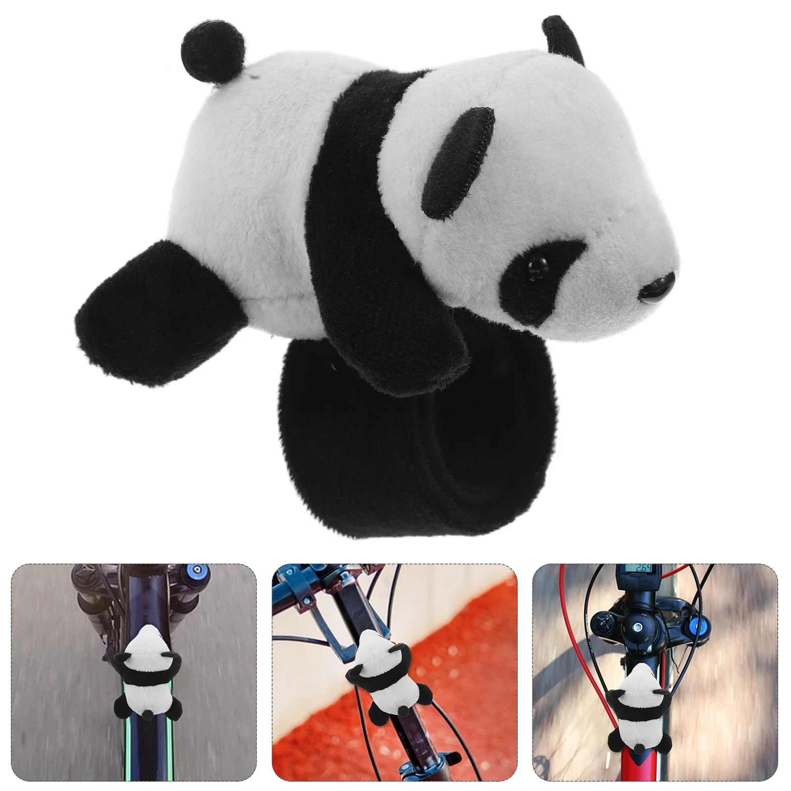 Mountain Bike Decoration Mini Stuffed Animals Panda Electric Snap Bracelet Pp Cute Decorations Turtle Child