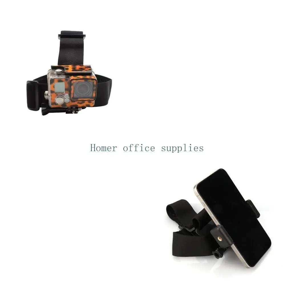 

K43B 4pcs Flexible Phone Head Mount System Comfort Design For Live Streaming Activity