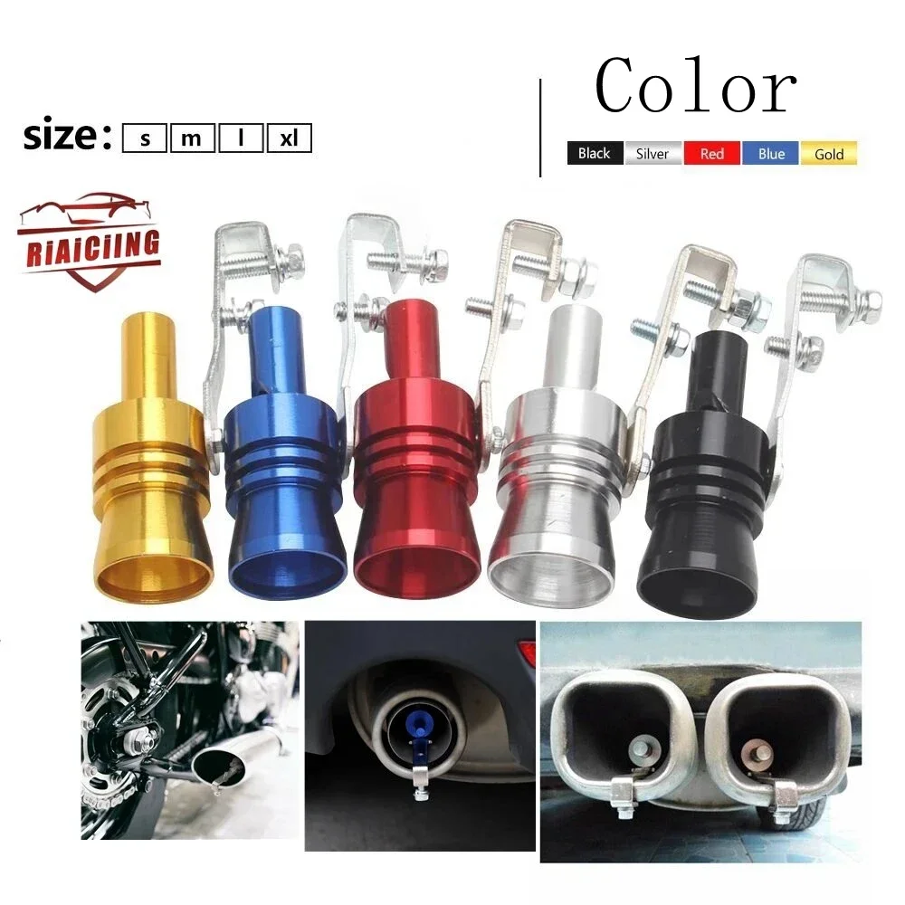 Hot sale 1PC Simulator Whistler UniversalExhaust Fake Turbo Whistle Pipe Sound Muffler Blow Off Car Styling Tunning S/M/L/XL