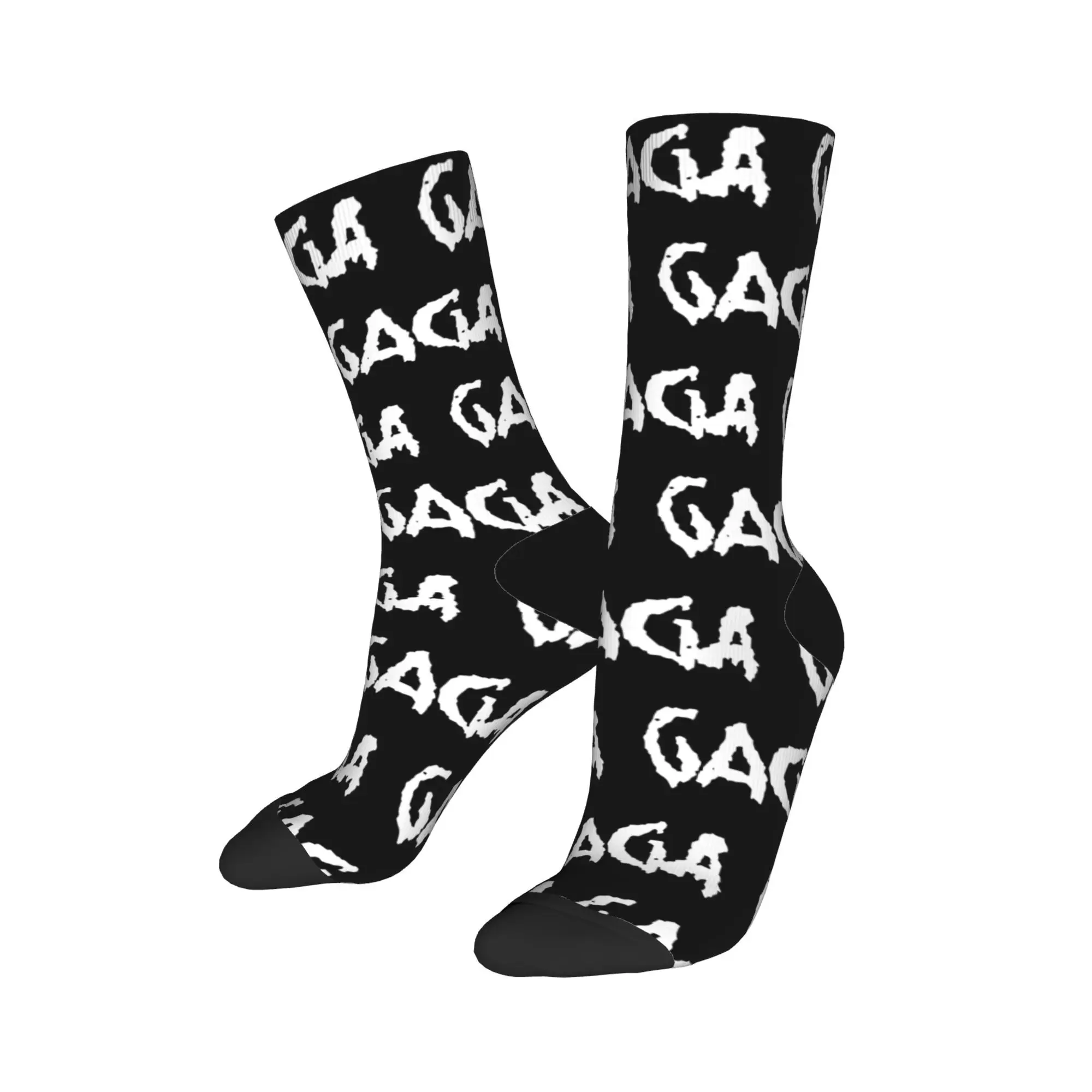 Winter Warm Fashion Unisex Lady Gaga MAYHEM Logo Socks  Breathable Crew Socks