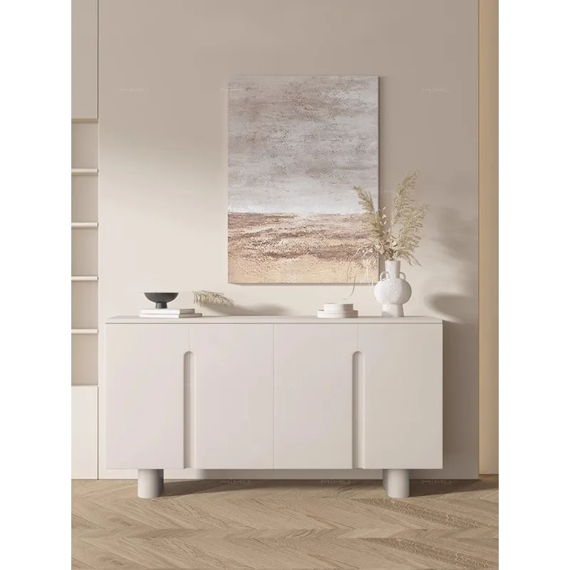 Modern minimalist multi-storey shoe cabinet wind cream wind solid wood living room porch cabinet partition cabinet sideboard