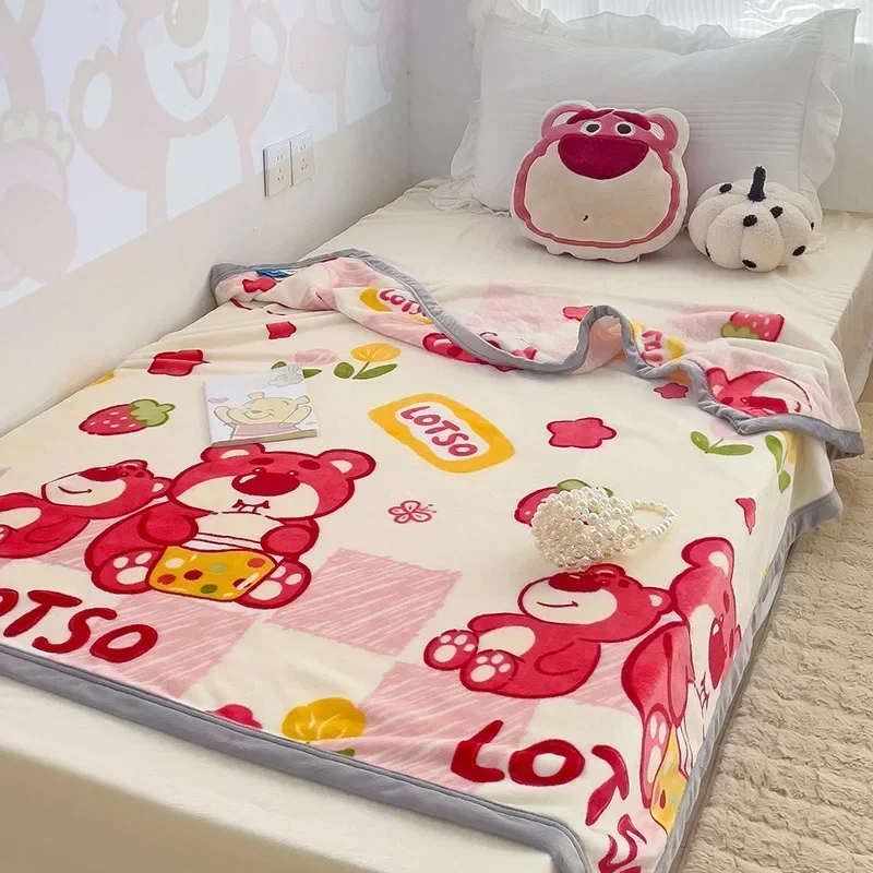 1*1.5m Sanrio Hello Kitty pluszowy koc Pochacco prześcieradło dziecięce miękkie etui dla dorosłych Cartoon Aircondition drzemka Tippet puszysta kołdra