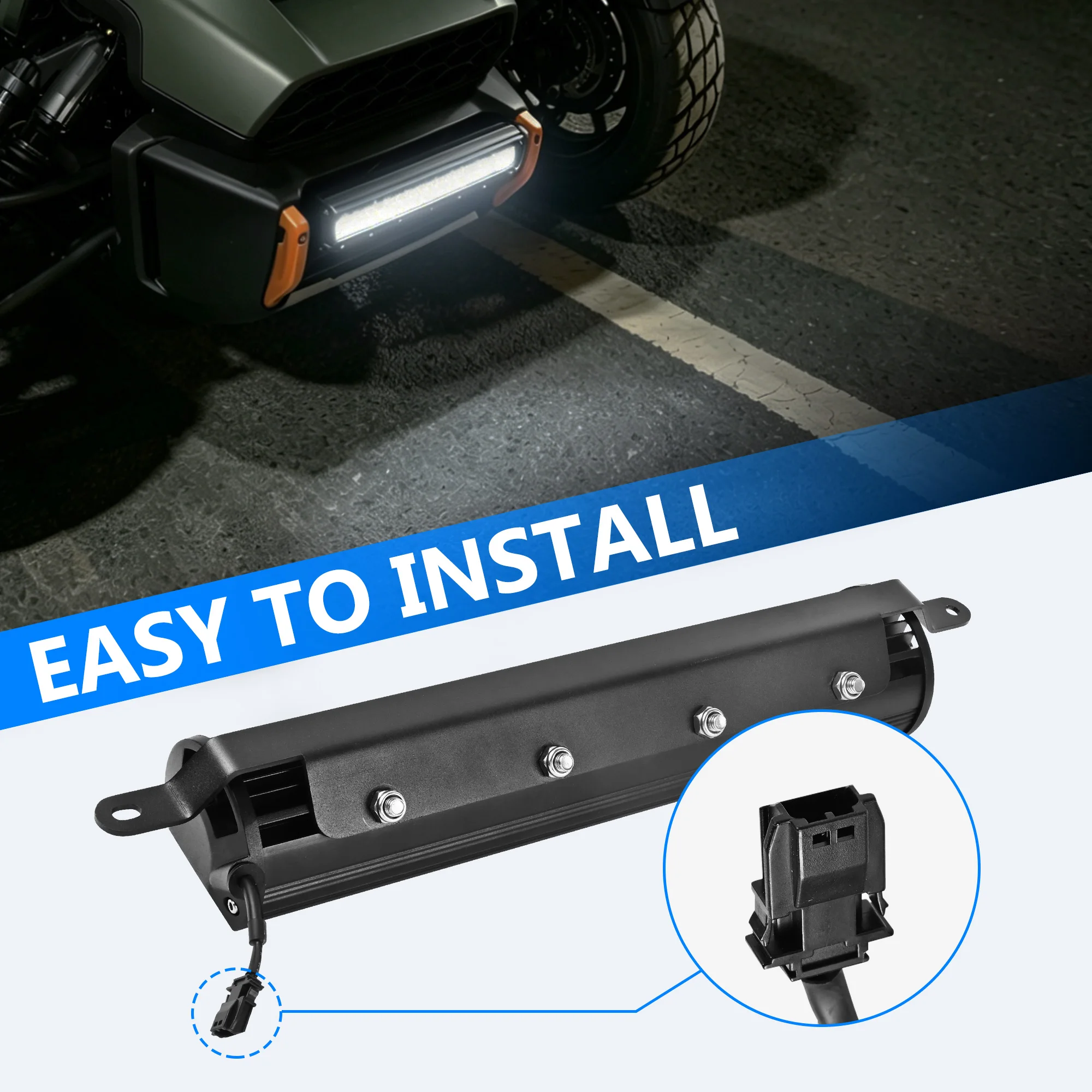 LED Light Bar for Can-Am Canyon/Redrock/XT 2025-2026, White DRL Daytime Running Light, Enhance Night Visibility & Safety