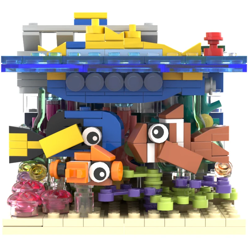 

435 шт. MOC Disneyingland Nemo Подводная лодка Voyage Disneying Строительные блоки Рождественский подарок Вдохновляет неограниченное количество креативных зданий
