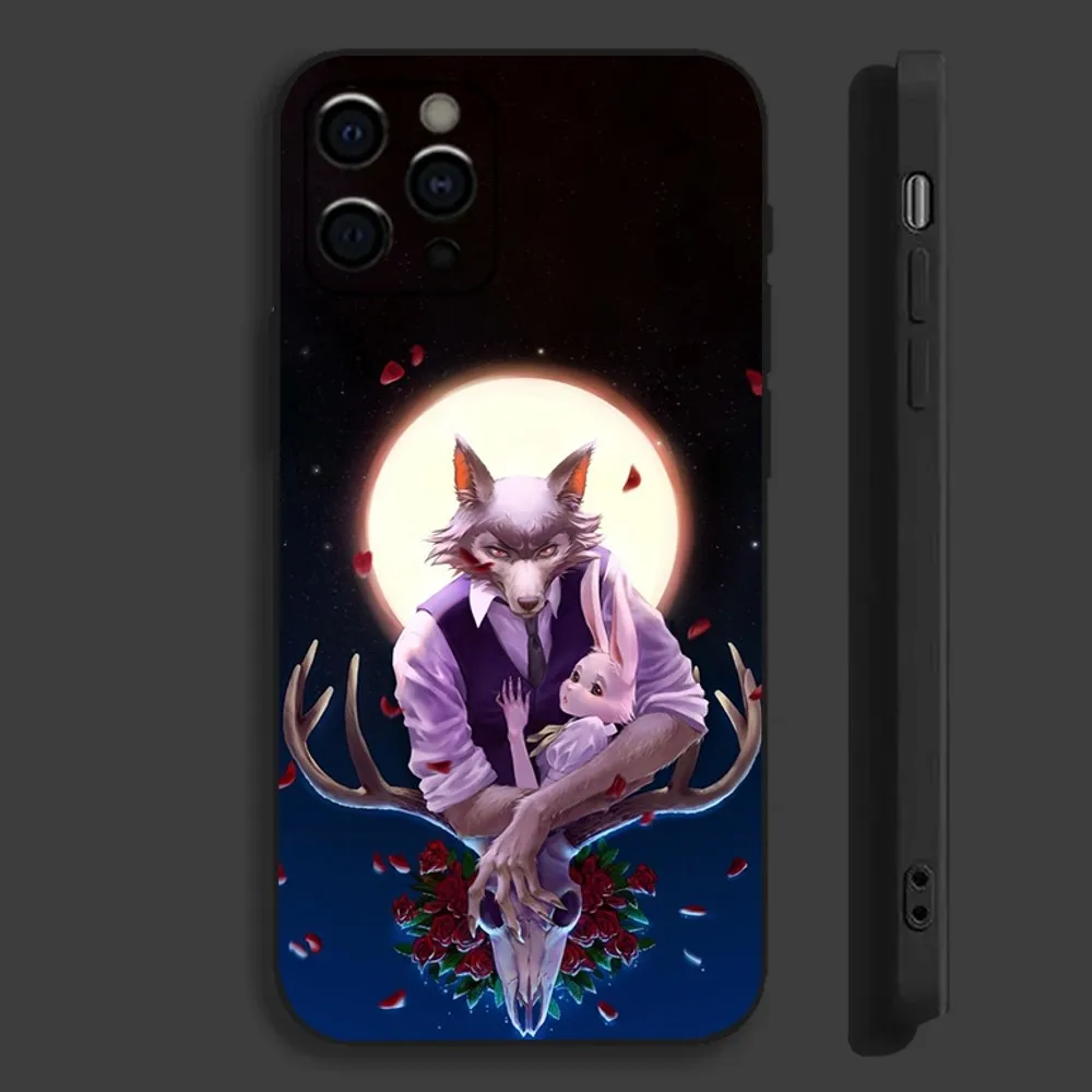 Anime B-Beastars Phone Case For Apple iPhone 15,14,13,12,11,Pro,X,XS,Max,XR,Plus,Mini Soft Black Cover