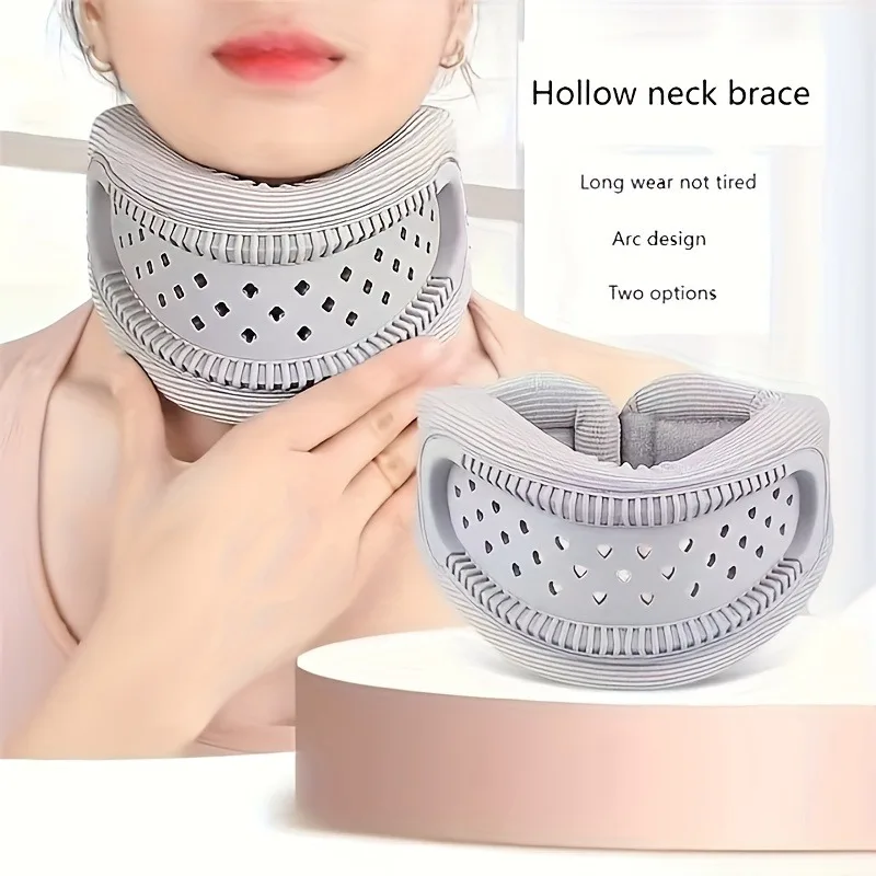 

Adjustable Breathable Neck Brace Cervical Collar for Neck Pain Relief, Support Stabilizer for Sleeping, Travel & Posture Correct