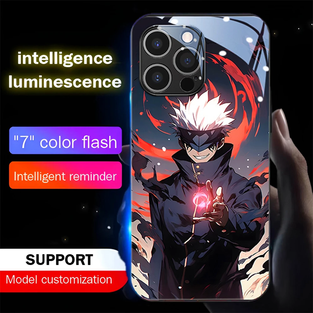 Cool Jujutsu Anime Pattern Sou - Led Flash Case review and price
