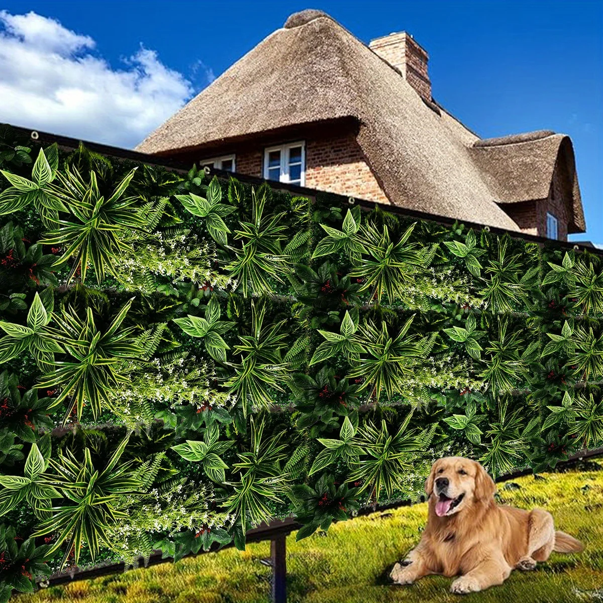

Faux Ivy Wall Panels, Artificial Grass Wall Panels, Artificial Plant Fake Grass Moss Subtropical Plant Decoration Home