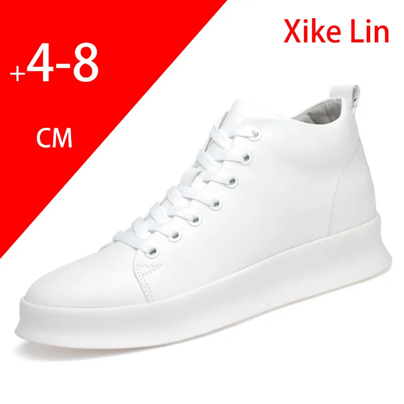 New model Thick sole Comfortable Anti slip Durable Waterproof Mens heightening shoes Increase by 4/6/8/10 centimeters Fashion