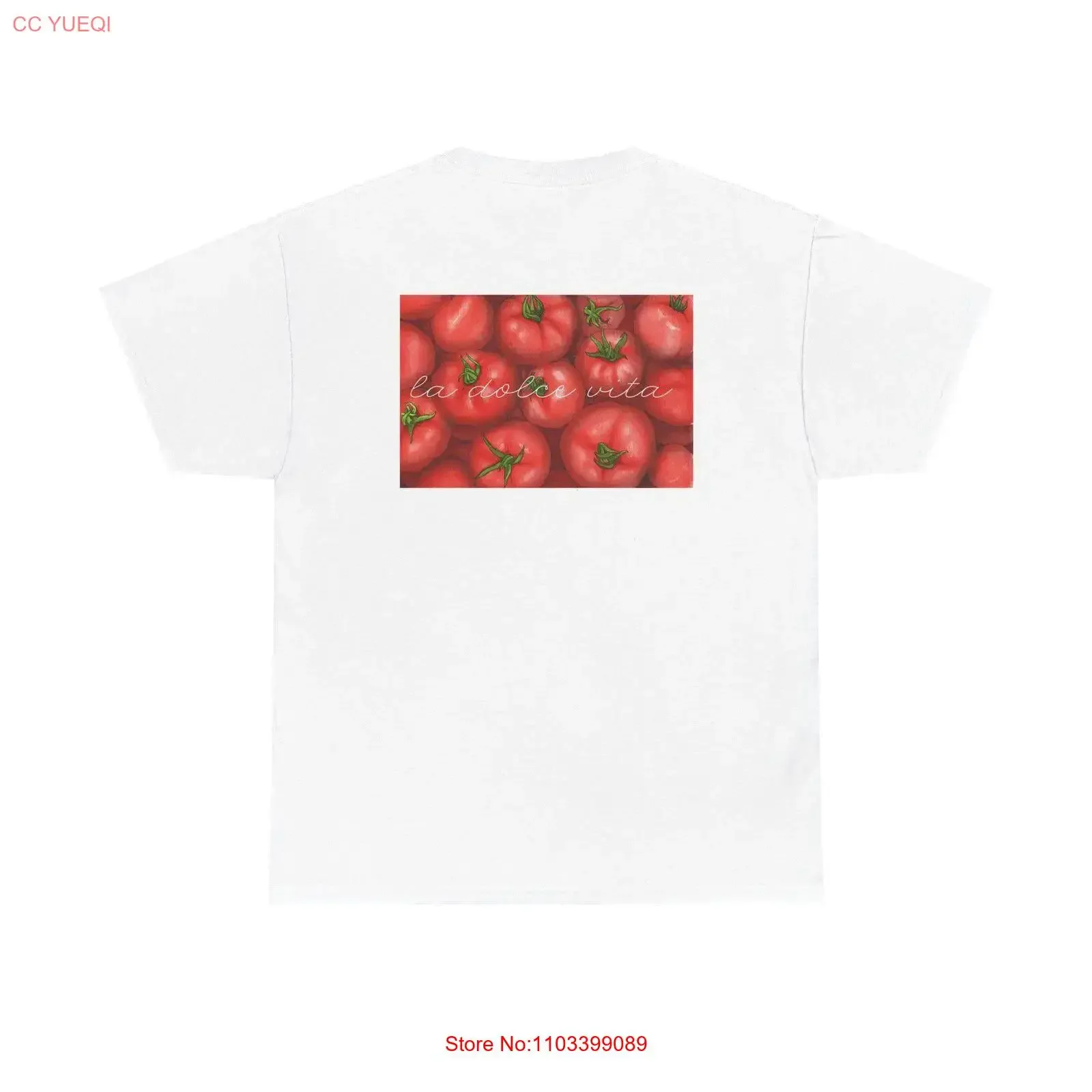 Camiseta de tomate la dulce vida de Fabiola, ropa informal lavada vintage, Top para uso diario, moda, gráfico elegante estirado
