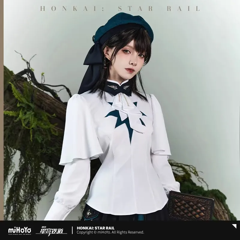 

[Genuine] miHoYo Game Anaxagoras Shirt Honkai Star Rail Anaxa Theme Long-sleeved Shirt Costume Coat Jacket Top Cosplay Xmas Gift
