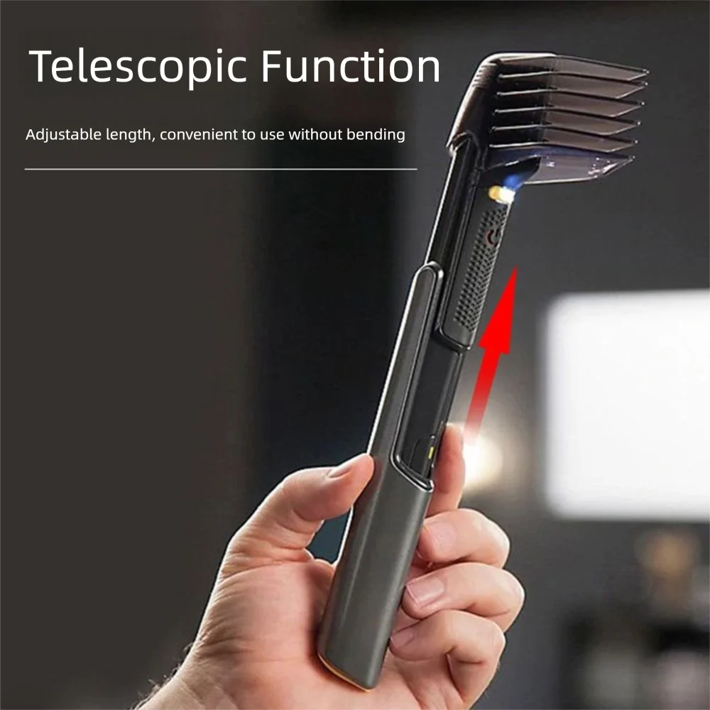 Portable Multifunctional Men's Hair Trimmer Waterproof Retractable Body Hair Trimmer Hair Clipper