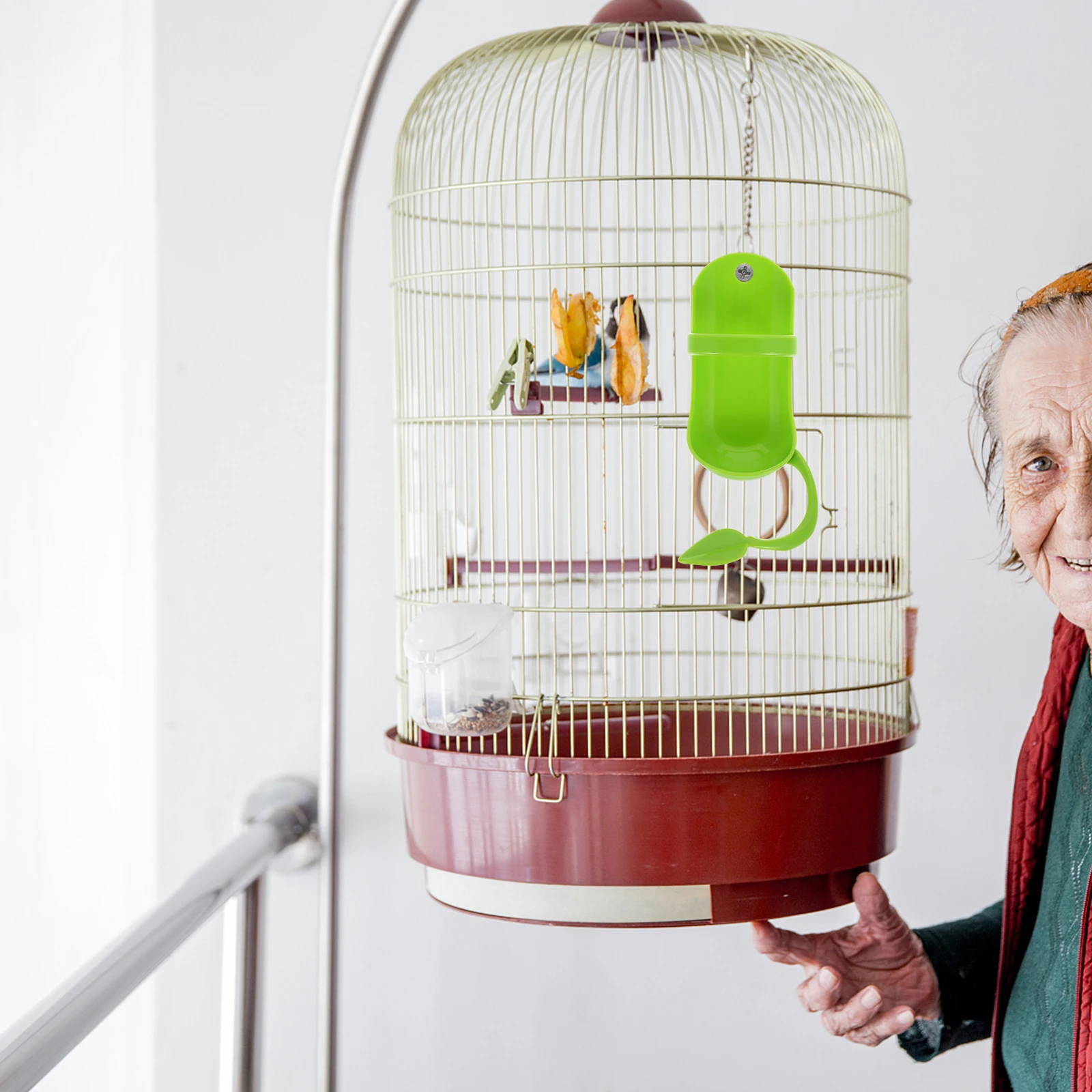 

2 pcs Parrot Cuttlefish Stand Durable Feeder Vegetable Fruit Rack Bird Cage Accessory Pet Supplies Bird Hanging Feeder