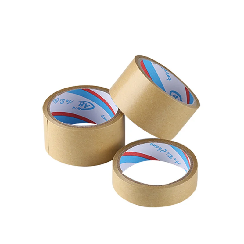 10 pieces.custom.High Performance Sealing Carton Box Brown Self Adhesive Kraft Paper Tape With Logo Printed