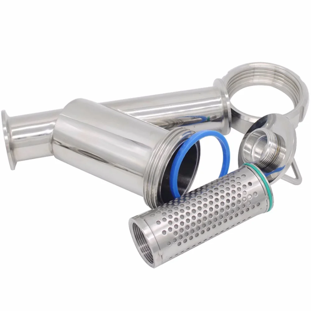 Y-образный фильтр с зажимом 1,5 дюйма (38 мм) od 100 мм, микропористый фотоэлемент, картридж фильтра для трубопровода с скошенной вставкой, сетка, SS304