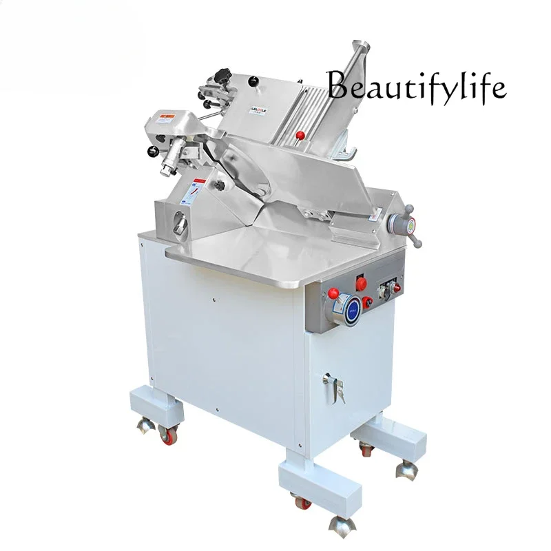 Commercial slicer vertical speed regulation automatic meat cutting fat beef mutton roll meat planer