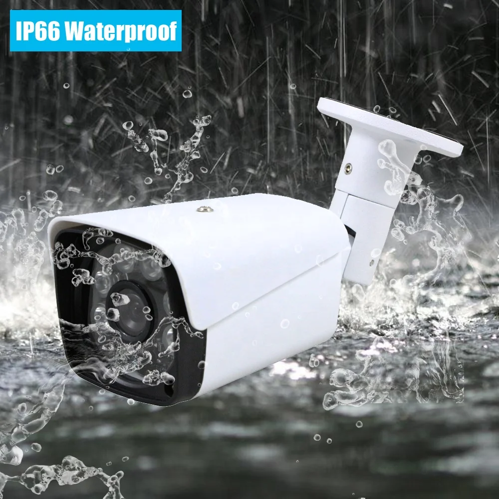 IP66 à prova d'água visão noturna infravermelha 4.0MP 5.0MP 8.0MP PoE Sistema de câmera de segurança IP O mais recente conjunto completo popular NVR Kit 8ch 4K