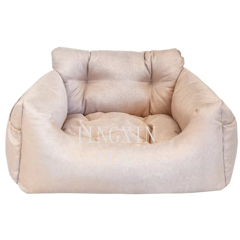 Custom logo pet car seat raised bed dog car seat bed buckle pet car seat