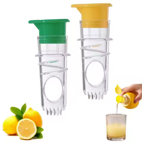 Plastic Manual Citrus Juicer, Mini Lemon Juicer Orange Squeezer Easy Juice Extractor Freshness Preserving Kitchen Sttuff