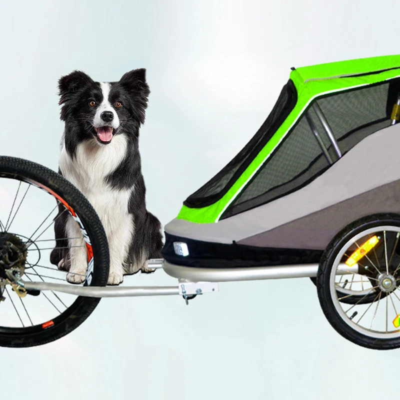 Durable pet bike trailer, small and medium-sized cat and dog bike holder, pet cart