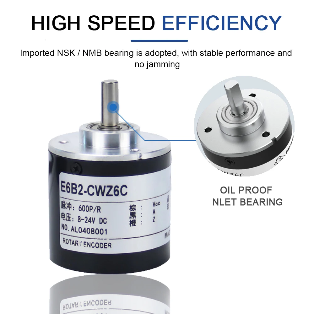 Cloweit E6B2CWZ6C Optical Rotary encoder E6B2-CWZ6C 2500 2000 1800 1024 1000 600 500 400 360 200 100 60 40 30 20P/R 8-24V