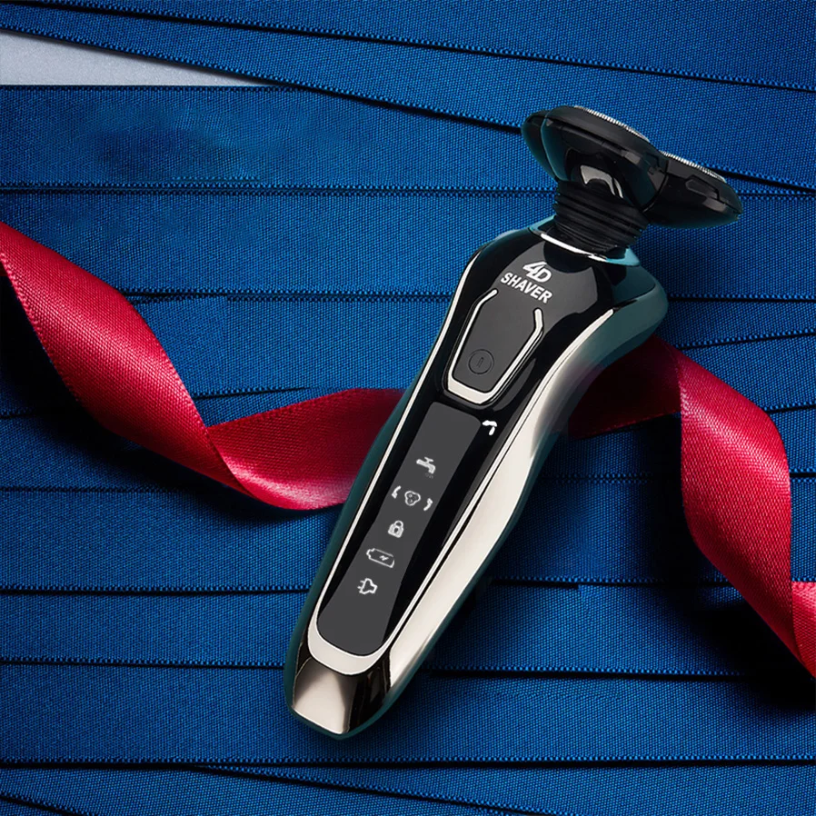 Professional men's electric shaver, with smooth and comfortable shaving time, suitable for facial trimming and cleaning image 5