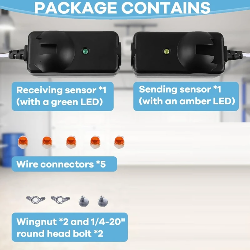 차고 안전 센서 키트, 차고 문짝 오프너, 차고 문짝 센서, 교체 G801CB-P 801CB 041-0136 호환, 41A5034